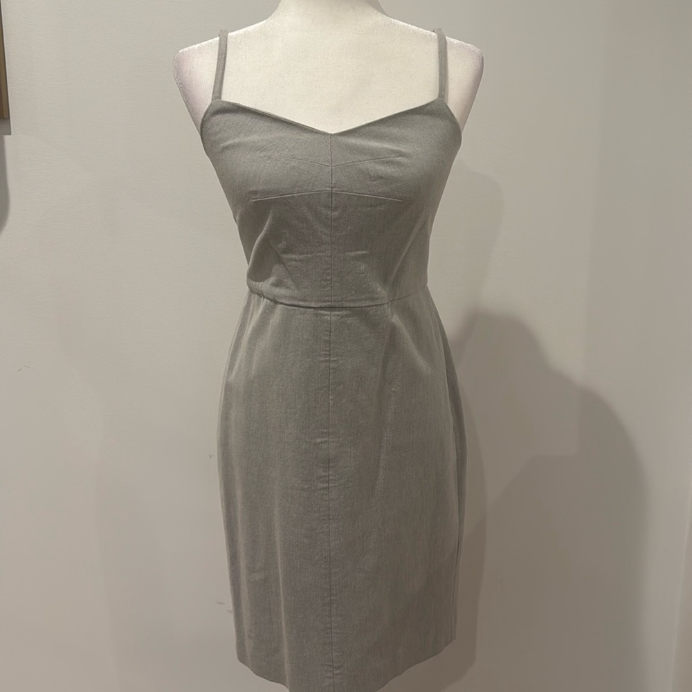 Banana Republic Light Gray Strap Dress, size 4.